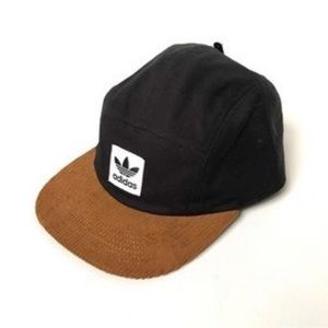 Adidas Black/Brown Corduroy 5-panel Hat